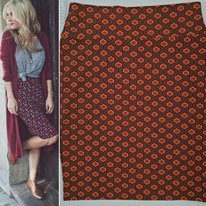 LuLaRoe Printed Cassie Pencil Skirt